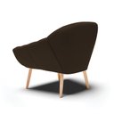 Ver imagem 5 de Kit 02 Poltronas Giovana Suede Pés Palito Natural - D’Rossi - Marrom