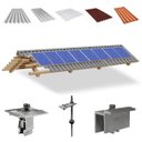 Ver imagem 1 de Kit Estrutura Suporte Fixador Para 08 Placas Solar Alumínio e Inox Telha Fibro Ondulada em Viga Made