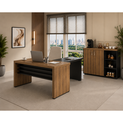 Conjunto Artany: Mesa c/ Extensor e Cantinho do Café