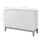 Ver mais imagens de Quarto de Bebê Berço Evolution + Cômoda 1 Porta 3 Gavetas Classic Branco