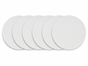 Ver imagem 1 de Jogo Americano com 6 Unidades Redondo 37cm Linha Luxo Tecido Sofisticado Cor:Branco