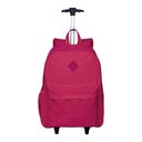 Ver imagem 3 de Mochila Escolar Infantil com Rodinhas Rolling Crinkle Pink - Sestini