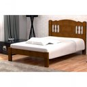 Ver imagem 1 de Cama Queen Size Atenas de Madeira Maciça Angelim Pedra Tauari Imbuia