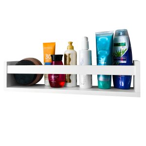 Prateleira  Para Banheiro Cosméticos Branco Kit 2 Peças
