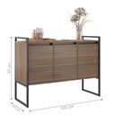 Ver imagem 2 de Balcão Buffet Aparador Industrial 3 Portas Egito Cadiz