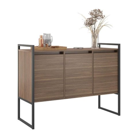 Balcão Buffet Aparador Industrial 3 Portas Egito Cadiz