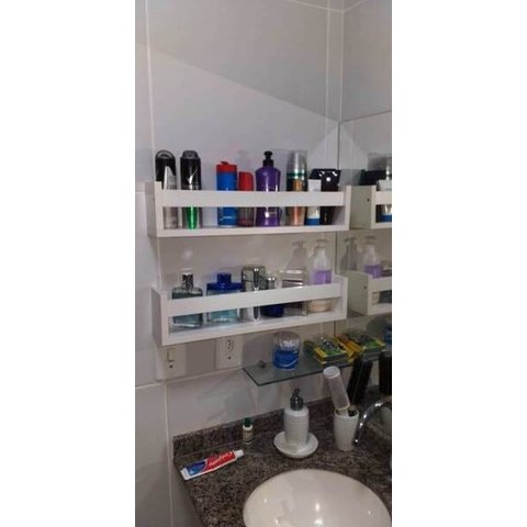Prateleira Nicho Para Banheiro Cosméticos - 2 Peças
