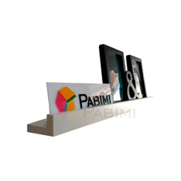 Porta Quadros prateleira nicho Branco - 4 Peças - 2