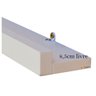 Porta Quadros prateleira nicho Branco - 4 Peças - 5