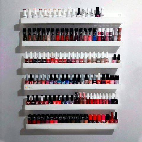 Organizador De Prateleira Para Esmaltes - 6 Peças