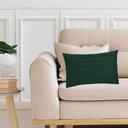 Ver imagem 2 de Kit 2 Capas para Almofada Drapeada Line T Retangular em Veludo Várias Cores Cor:verde Escuro