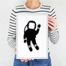 Quadro infantil roupa astronauta p&b - 2