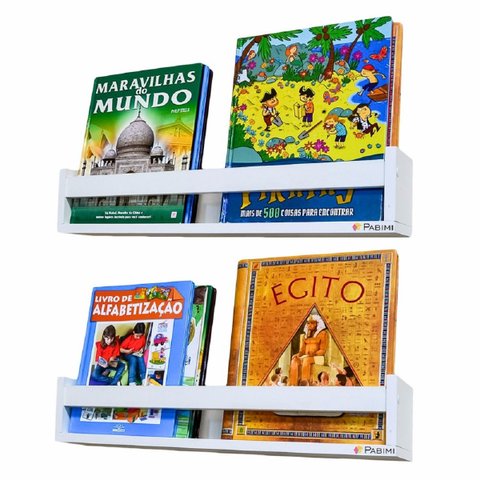 Prateleira Porta Livros - 2 Peças