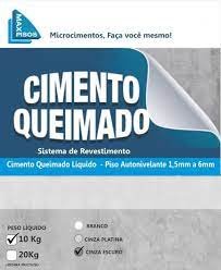 kit Cimento Queimado Líquido Piso Maxpisos Cor Cinza Escuro + Resina Multiuso Resistente ao tráfego  - 6