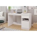 Ver imagem 1 de Mesa Computador Escrivaninha Mila C/ 1 Porta e 1 Gaveta Branco - Permóbili