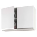 Ver imagem 1 de Armário de Parede Área de Serviço e Lavanderia 80cm com 02 Portas 100% MDF Branco - Desk Design Lux