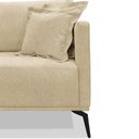 Ver imagem 3 de Sofá 2 Lugares 180cm Pés de Metal Vecchia S06 Linho Dourado - Mpozenato