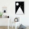 Quadro infantil desenho montanha lua - 3