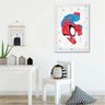 Quadro infantil Desenho Aquarela Homem Aranha - 3