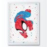 Quadro infantil Desenho Aquarela Homem Aranha - 1