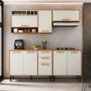 Ver imagem 2 de Cozinha Compacta 4 Peças 8 Portas 2 Gavetas com Tampo Itatiaia Napoles