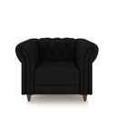Ver imagem 6 de Conjunto Sala de Estar 1 Sofá Living 240cm e 2 Poltronas Stanford Chesterfield Pés Madeira Couro Pre