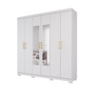 Ver imagem 2 de Guarda Roupa Maya 6 Portas Flex Espelho Avulso em MDF Panan