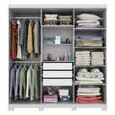 Ver imagem 3 de Guarda Roupa Maya 6 Portas Flex Espelho Avulso em MDF Panan