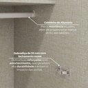 Ver imagem 6 de Guarda Roupa de Canto Bellagio 4 Portas 3 Gavetas MDP Areia HP-Jequitibá Casa 812