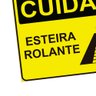 Placa de Sinalização Cuidado Esteira Rolante em Pvc - 2