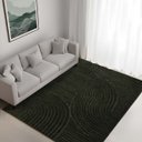 Ver imagem 1 de Tapete Sala Quarto Baixo Alto Relevo Realce:sand Verde/2,00x2,50m