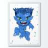 Quadro infantil Monstro Azul X-Men - 1
