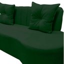 Ver mais imagens de Sofá 3 Lugares Orgânico Curvo Madrid 180cm Veludo Verde