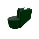 Ver imagem 7 de Sofá 3 Lugares Orgânico Curvo Madrid 180cm Veludo Verde