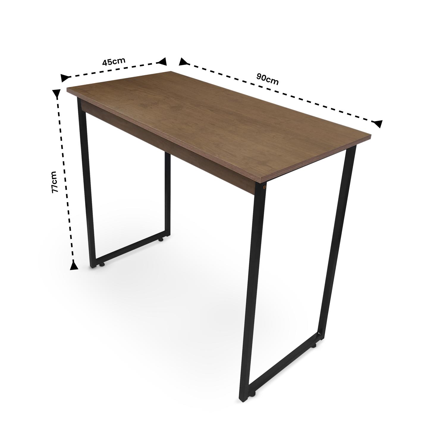 Mesa para Estudo Escritorio Home Office Decorativo 90x45 Cm Imbuia - 2