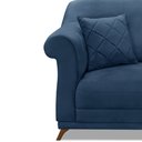 Ver imagem 4 de Poltrona Decorativa Apollo Veludo Azul Marinho 2233 - Montanaris Decor