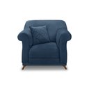 Ver imagem 2 de Poltrona Decorativa Apollo Veludo Azul Marinho 2233 - Montanaris Decor