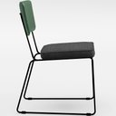 Ver imagem 7 de Kit 04 Cadeiras Decorativas Sala Jantar Allana L02 Facto Verde Musgo Linho Cinza Escuro - Lyam