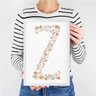 Quadro infantil Letra Z Flores Floral - 2