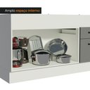 Ver mais imagens de Balcão de Pia Cozinha 150 cm 2 Portas e 2 Gavetas (Sem Tampo e Pia) Branco/Cinza Agata Madesa