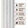 Painel Ripado Wpc Interno Wave Cor: Branco 1,45m X 16cm (0,21m²) Woopo - 2