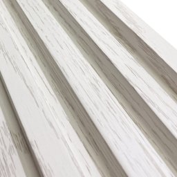 Painel Ripado Wpc Interno Wave Cor: Branco 1,45m X 16cm (0,21m²) Woopo - 8