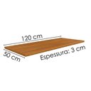 Ver imagem 3 de Tampo para Balcão 120 cm MDF Bari Freijo Poliman
