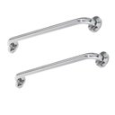 Ver imagem 3 de Alça Apoio Banheiro Inox Reta Kit 4 unidades 40cm e 60cm Idoso Cadeirante Acessibilidade