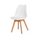 Ver imagem 1 de Cadeira Leda Saarinen Design Branca Sala Cozinha Jantar