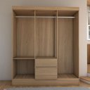 Ver imagem 6 de Guarda-roupa Casal Sena Slim 6 Portas 2 Gavetas Amêndola Touch - Panorama Móveis