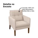 Ver imagem 2 de Poltrona Decorativa Electra Sala Recepção Escritório Suede Azul Marinho Ec Móveis