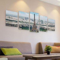 Quadro Panorâmico Paisagem Torre Eiffel - 2