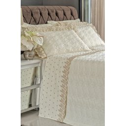 Cobre Leito Amarilís Super King Vira Doblo de Laise Palha - 1