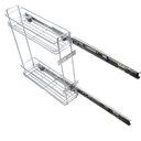 Ver imagem 4 de Porta Temperos Óleo Lateral Armário Corrediças Aço Cromado